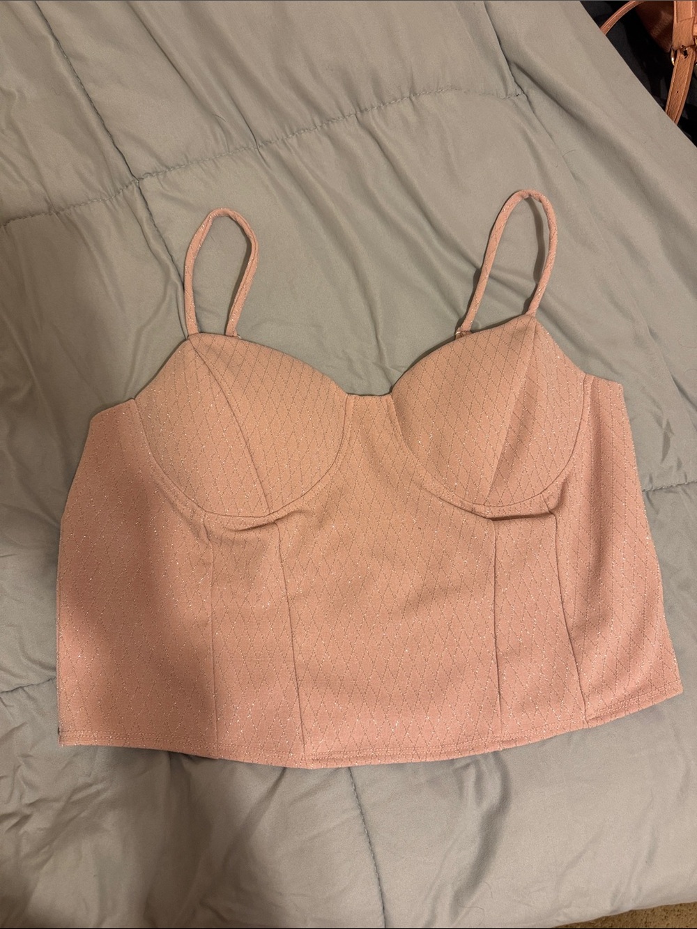 No Boundaries Light pink Crop Top